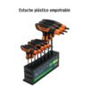 100935 - Juego de 8 llaves torx extralargas con mango T, TRUPER