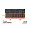 100945 - Juego de 12 dados largos cuadro 1/2" de impacto 6 puntas std