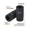100947.1 100947 - Dado largo de impacto de 1-3/16", 6 puntas, cuadro 3/4"