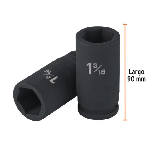 100947.2 100947 - Dado largo de impacto de 1-3/16", 6 puntas, cuadro 3/4"