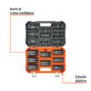 100948 - Juego de 8 dados largos cuadro 3/4" de impacto 6 puntas std