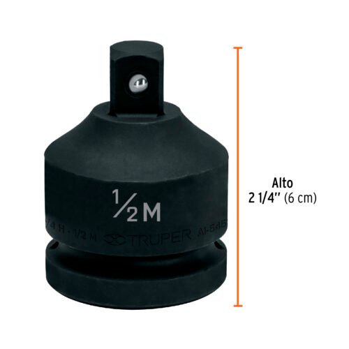 100949 - Adaptador de Impacto 3/4" (H) x 1/2" (M), Truper