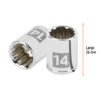 100953.2 100953 - Dado de 14 mm, 12 puntas, cuadro 1/4", Truper