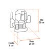 100954 - Router (Rebajadora) 1200W, 1-3/4 HP, TRUPER PRO