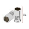 100961 - Dado de 3/8", 12 puntas, cuadro 1/4", Truper