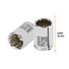 100964.2 100964 - Dado de 1/2", 12 puntas, cuadro 1/4", Truper