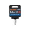 100975 - Dado de 5.5 mm, 12 puntas, cuadro 1/4", Truper