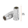 100979 - Dado de 7 mm, 12 puntas, cuadro 1/4", Truper