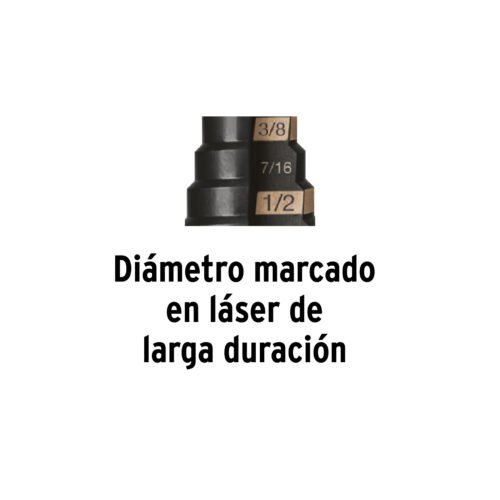 100988 - Juego de 3 brocas escalonadas de óxido negro, Truper