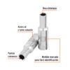100993 - Dado largo de 8 mm, 6 puntas, cuadro 3/8", Truper