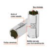 100995 - Dado largo de 20 mm, 6 puntas, cuadro 3/8", Truper