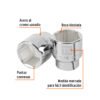 101018.1 101018 - Dado de 1-3/4", 6 puntas, cuadro 3/4", Truper