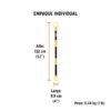 101019 - Barra extensible de 1.3 a 2.1 m reflejante para conos