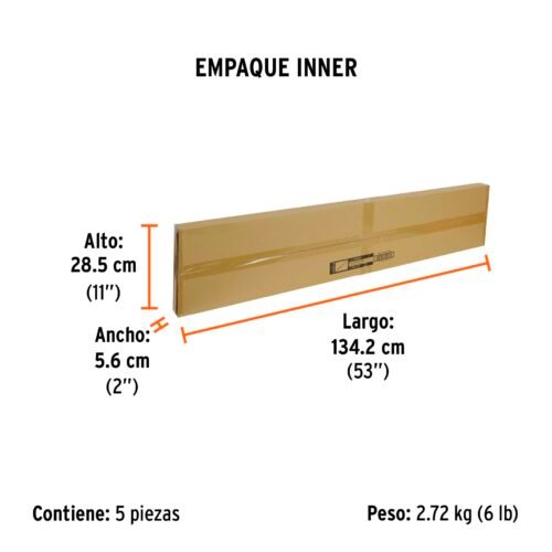 101019 - Barra extensible de 1.3 a 2.1 m reflejante para conos