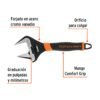 101035 - Llave ajustable (perico) 10" boca ancha Comfort Grip, Expert