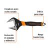 101036 - Llave ajustable (perico) 12" boca ancha Comfort Grip, Expert
