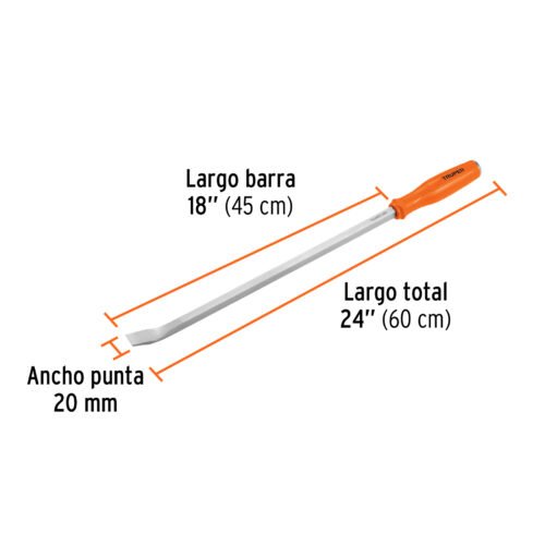 101061 - Barra de palanca de 24", Truper
