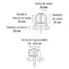 101075.3 101075 - Trole de carga 1/2 ton para vigas IPS e IPR, ajustable