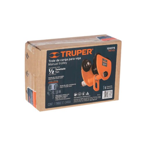 101075.4 101075 - Trole de carga 1/2 ton para vigas IPS e IPR, ajustable