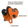 101077.1 101077 - Trole de carga 2 ton para vigas IPS e IPR, ajustable, Truper