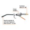 101080.1 101080 - Pistola metálica para sopletear con gancho, TRUPER