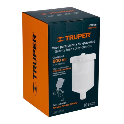 101096 - Vaso plástico de repuesto para PIPI-450/451/452, TRUPER