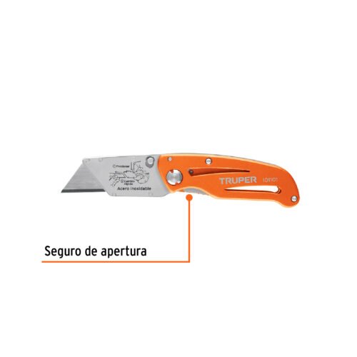 101101.1 101101 - Navaja abatible 6" cuerpo de aluminio y acero inox, Truper