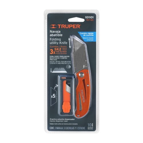 101101.3 101101 - Navaja abatible 6" cuerpo de aluminio y acero inox, Truper