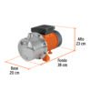 101102 - Bomba tipo jet, cabezal de acero inoxidable,1-1/2 HP, TRUPER