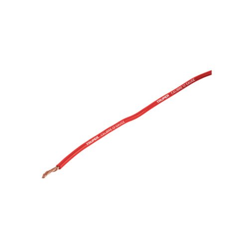 101114 - Carrete con 3.5 m de cable primario rojo calibre 12, Truper