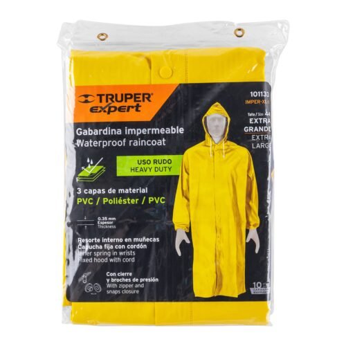 101133.2 101133 - Gabardina impermeable triple capa, talla XG, Truper Expert