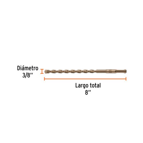101145 - Broca SDS Plus 3/8 x 8", Truper