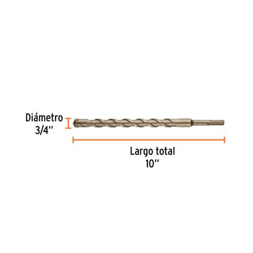 101148 - Broca SDS Plus 3/4 x 10", Truper