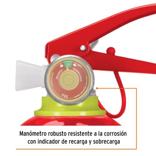 101172.2 101172 - Extintor portátil recargable 0.5 kg, polvo tipo ABC, Truper