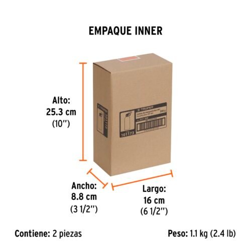 101173 - Extintor portátil desechable 300 g, polvo tipo ABC, Truper