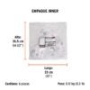101187 - Clip para cinturón para ROTI-20A/12A y TALI-20A/12A2, Truper