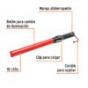 101219 - Bastón luminoso de 53 cm con luz LED y clip para cinturón
