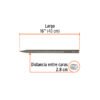 101230 - Cincel de punta zanco hexagonal de 20", Truper