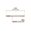 101239 - Cincel hueco para acanalado SDS max 7/8" x 16", Truper