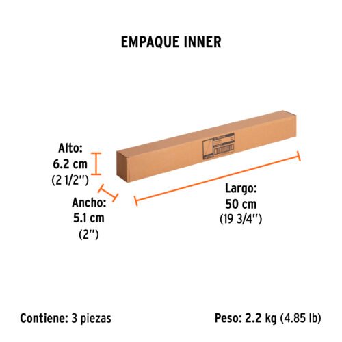 101239 - Cincel hueco para acanalado SDS max 7/8" x 16", Truper