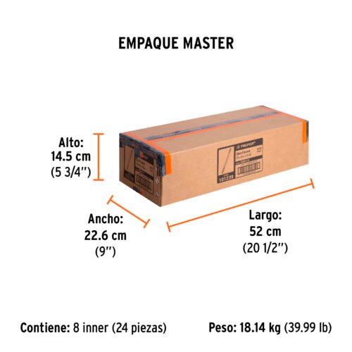 101239 - Cincel hueco para acanalado SDS max 7/8" x 16", Truper
