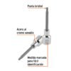101248.1 101248 - Dado punta larga bristol M5, cuadro 1/2", Truper