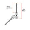 101248.2 101248 - Dado punta larga bristol M5, cuadro 1/2", Truper