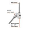 101249.1 101249 - Dado punta larga bristol M6, cuadro 1/2", Truper