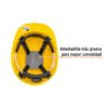 101257.1 101257 - Casco de seguridad ventilado, ajuste de matraca, amarillo