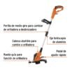 101263 - Desbrozadora eléctrica 550 W mango "D", 13" corte, Truper