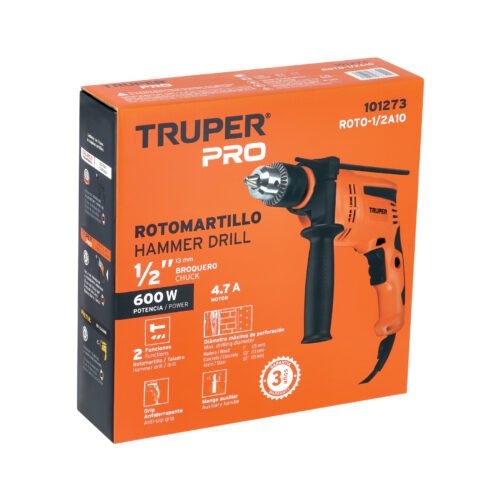 101273 - Rotomartillo 1/2", 600W, TRUPER PRO
