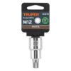 101274 - Dado punta corta bristol M12, cuadro 1/2", Truper