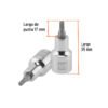 101292 - Dado punta corta bristol M5, cuadro 1/2", Truper
