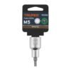 101292 - Dado punta corta bristol M5, cuadro 1/2", Truper
